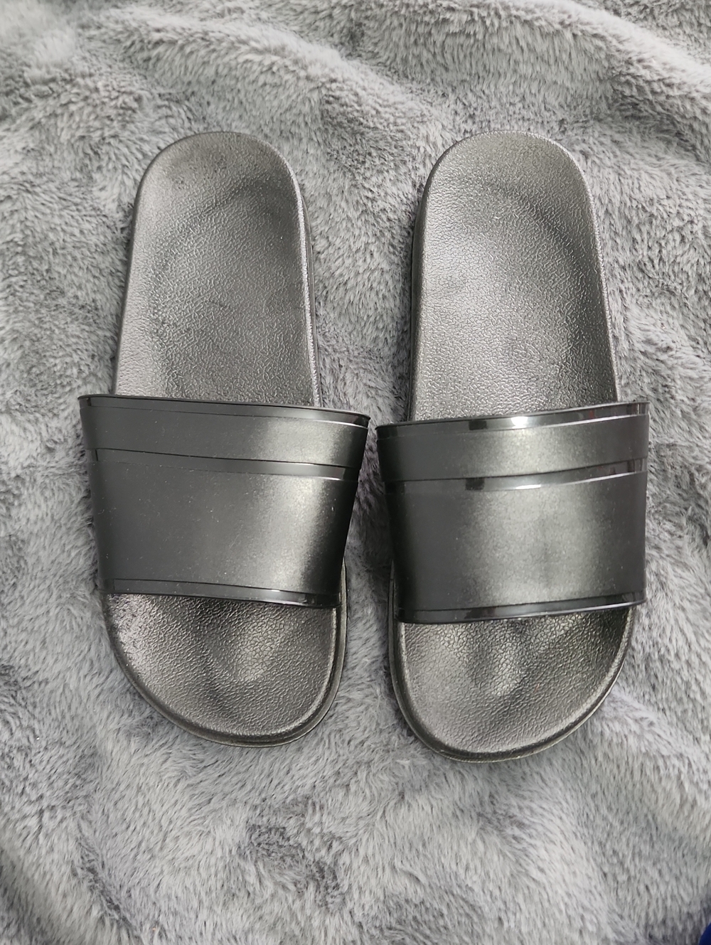 NWOT Black Slide Sandals - Minimal Slip-On (11-12)